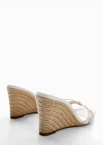 Sandalias Tamy Blanco Talla 39 Mujer Mango