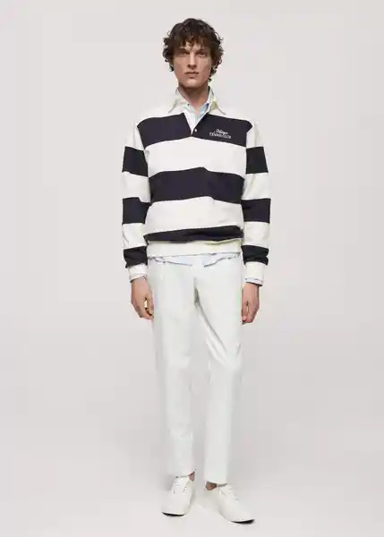 Pantalón Mudoff Offwhite Talla M Hombre Mango