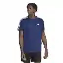 Adidas Camiseta Tr-es Base 3s Para Hombre Azul Talla M