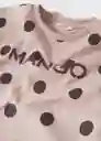 Sudadera Mangolo Malva Talla 12 Niñas Mango