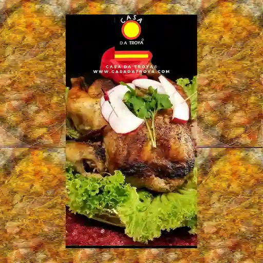 Pollo (entero) asado al vino