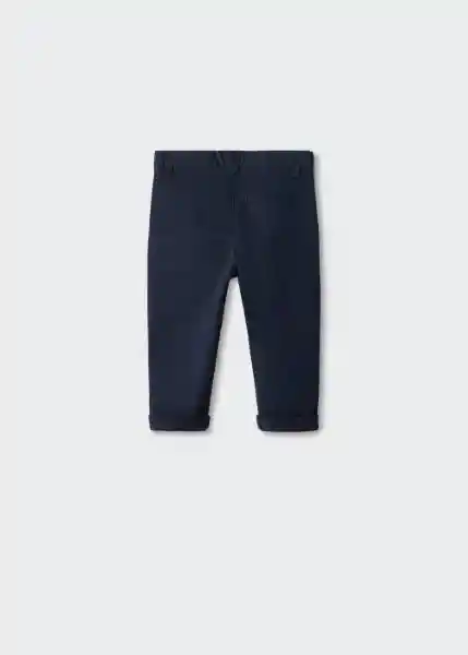 Pantalón Chino5 Navy Talla 70 Niños Mango