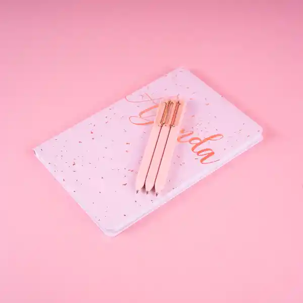 Set de Esfero Serie Rose Gold Miniso