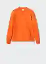 Sudadera Rainc Naranja Talla L Hombre Mango