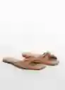 Sandalias Moni Camel Talla 40 Mujer Mango