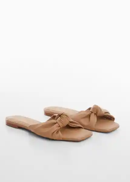 Sandalias Moni Camel Talla 40 Mujer Mango