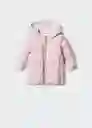 Abrigo Anorak Julong5 Rosa Light Talla 69 Niña Mango