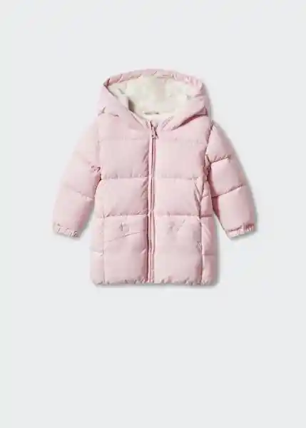 Abrigo Anorak Julong5 Rosa Light Talla 69 Niña Mango