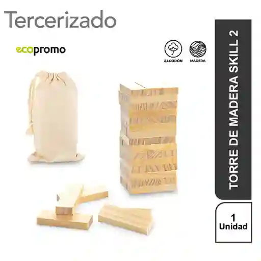 Juego de Habilidad Torre de Madera Skill 2JU-81-1