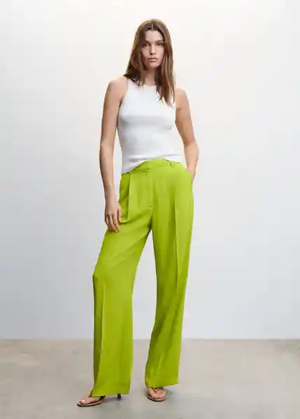 Pantalón Monchi Lima Talla 44 Mujer Mango