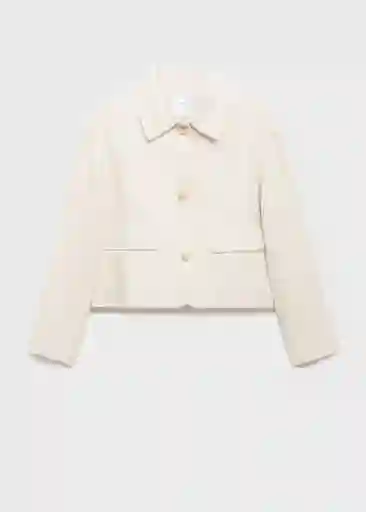 Chaqueta Leo Crudo Talla M Mujer Mango