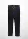 Pantalón Anita Negro Talla 38 Mujer Mango