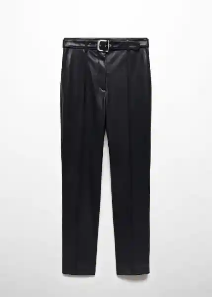 Pantalón Anita Negro Talla 38 Mujer Mango