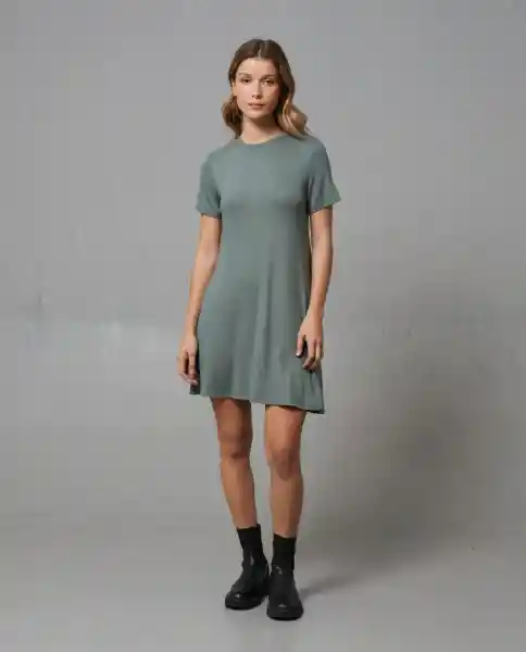 Vestido Mujer Verde Talla L 270G000_VER176009 Rifle