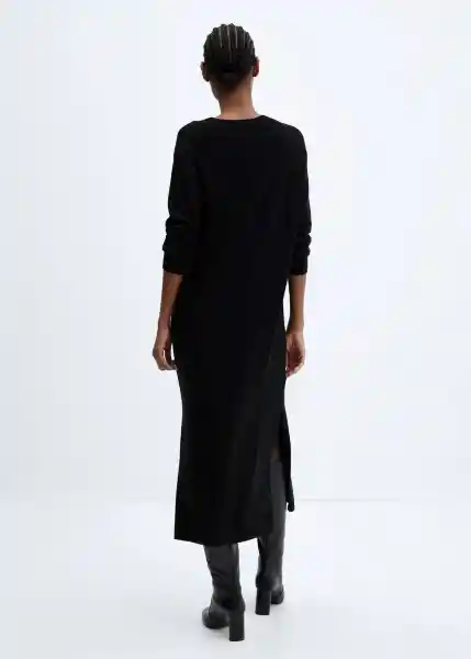 Vestido Vieira Negro Talla L Mujer Mango