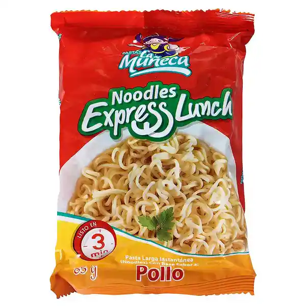 Noodles Express Lunch la Muñeca Sabor Pollo