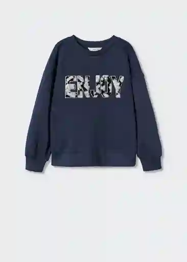 Sudadera Nice Navy Talla 12 Niñas Mango