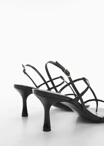 Sandalias Flavia Negro Talla 37 Mujer Mango