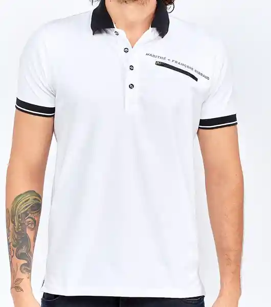 Girbaud Camiseta Polo Blanco Talla XL 113223