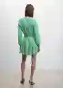 Vestido Saba-L Verde Talla M Mujer Mango