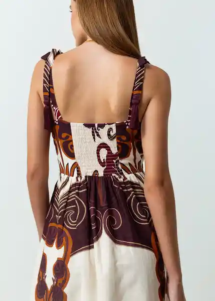 Vestido Gigi Mujer Crudo Novia Claro Talla M 572G361 Naf Naf