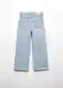 Jean Wide 6 Tejano Claro Talla 10 Niñas Mango