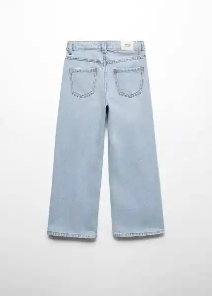 Jean Wide 6 Tejano Claro Talla 10 Niñas Mango