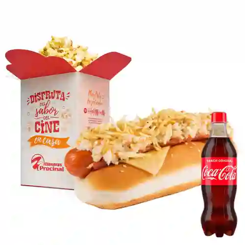 Perro Caliente +Crispetas 80 Onz +Cocacola Org 600ML