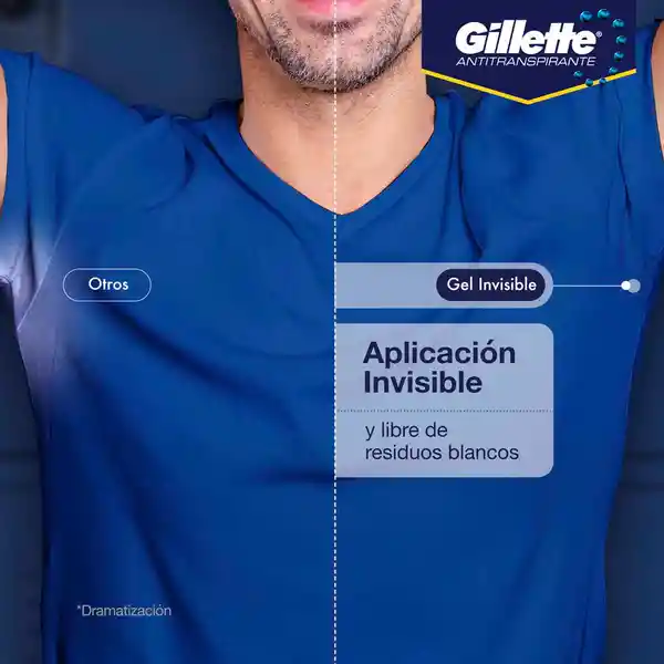 Antitranspirante en Gel Invisible Gillette Sport Peak 82 g