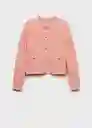 Chaqueta Morango Rosa Pastel Talla M Mujer Mango