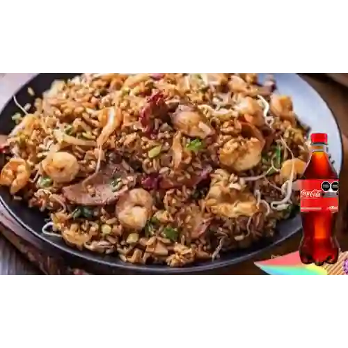 Combo Arroz 7 Delicias + Coca Cola 600 ml