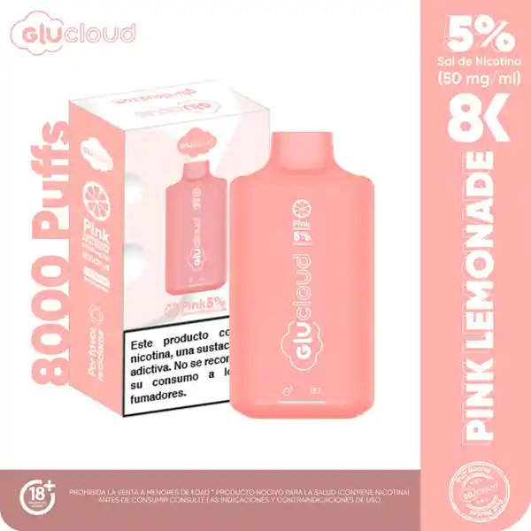 Glucloud Vape Pink Lemonade 8K 8000 Puff