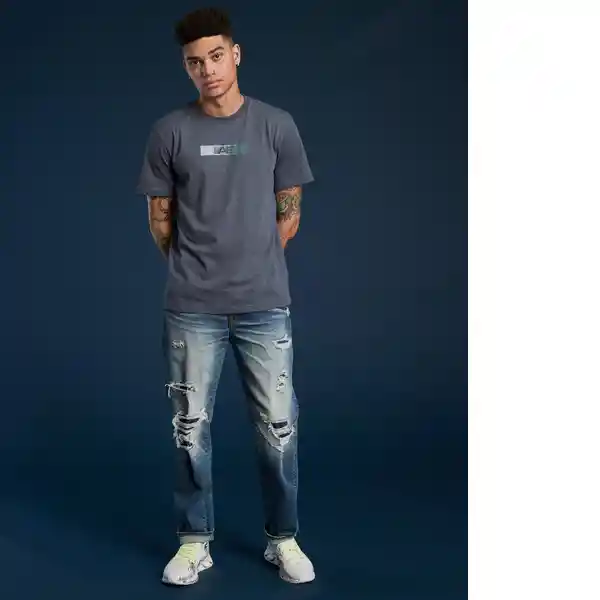 Camiseta Gris Talla: Large American Eagle