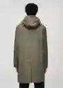 Chaqueta Parka Parko Khaki Talla S Hombre Mango