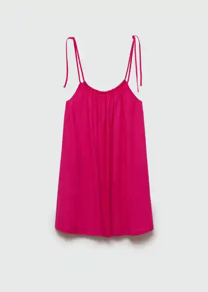 Vestido Alandi Fucsia Talla 18 Mujer Mango