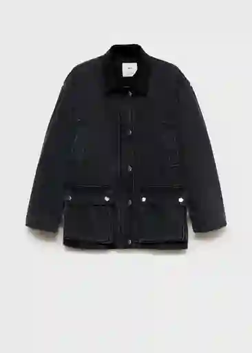 Chaqueta Cazadora Suzie Tejano Negro Talla S Mujer Mango