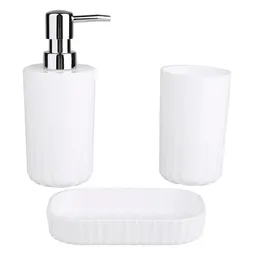 Cotidiana Accesorio Para Baño Líneas Blanco