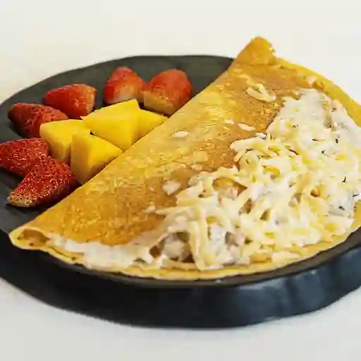 Crepe de pollo + champiñones