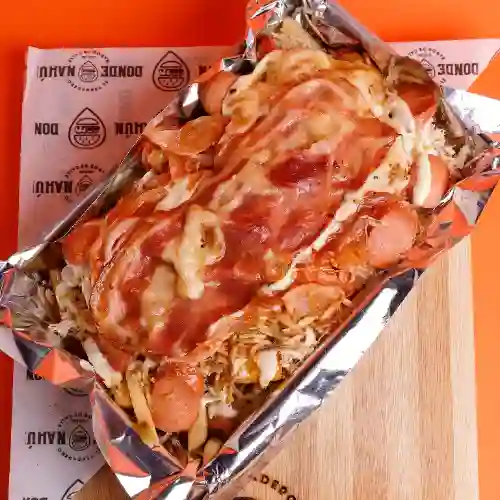 Salchipapa Especial Americano