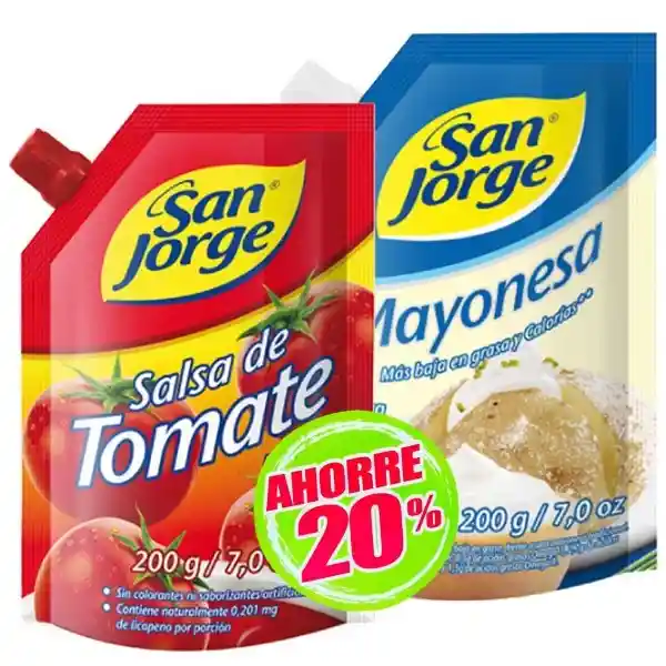 San Jorge Mayonesa + Salsa de Tomate