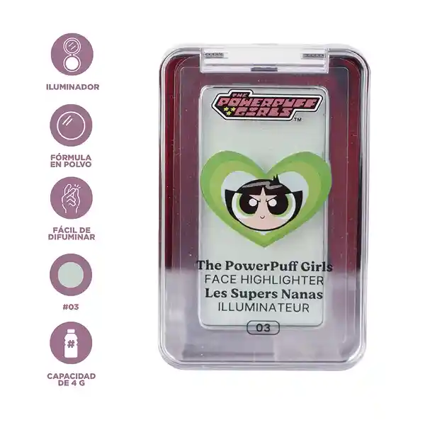 Iluminador Las Chicas Superpoderosas Bellota Tono 03 Miniso