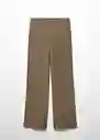 Pantalón Matilda Khaki Talla XS Mujer Mango