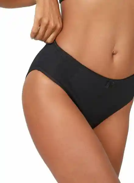 Soutien Panty Señorero Algodón Mujer Negro Talla M