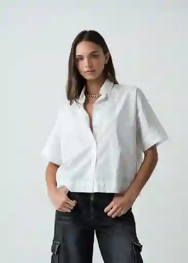 Camisa Samba Mujer Crudo Puro Claro T XS-S 412G370 Naf Naf
