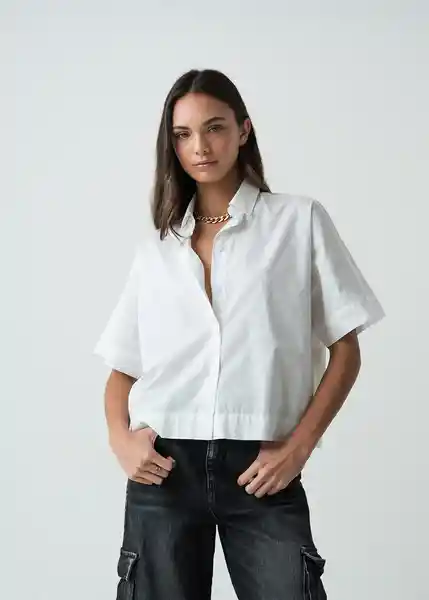 Camisa Samba Mujer Crudo Puro Claro T XS-S 412G370 Naf Naf