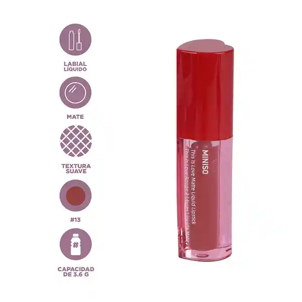 Labial Líquido Mate This is Love 13 Miniso
