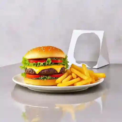 Hamburguesa 180gr. + Papas