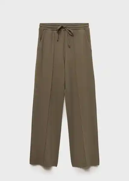 Pantalón Nique Khaki Talla XS Mujer Mango