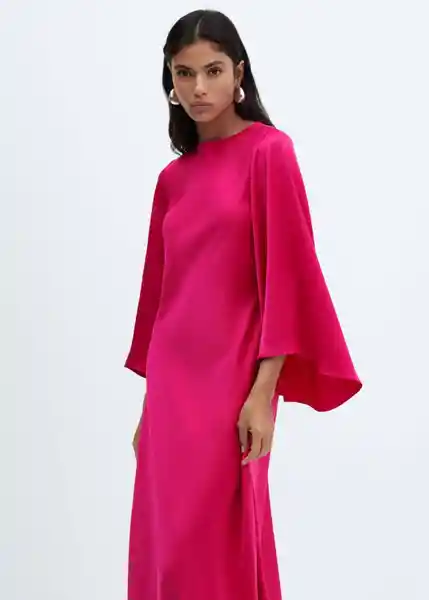 Vestido Rosa-A Fucsia Talla XS Mujer Mango