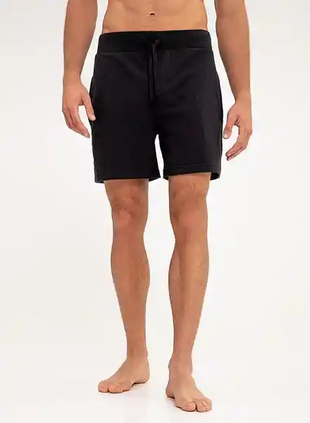 Gef Pantalón Pijama Corto Hombre Negro Talla XS